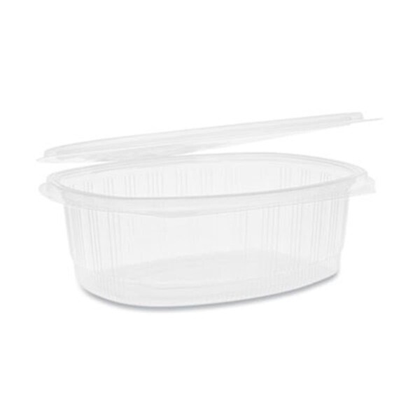 Pactiv PCT 48 oz EarthChoice PET Hinged Lid Deli Containers, Clear YCA910480000 - main