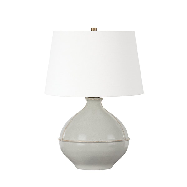 Troy Lighting Lauren Liess X Salvage 1 Light Table Lamp 18 In. Patina Brass And Ceramic Pale Sage PTL1624-PBR/CPS - main