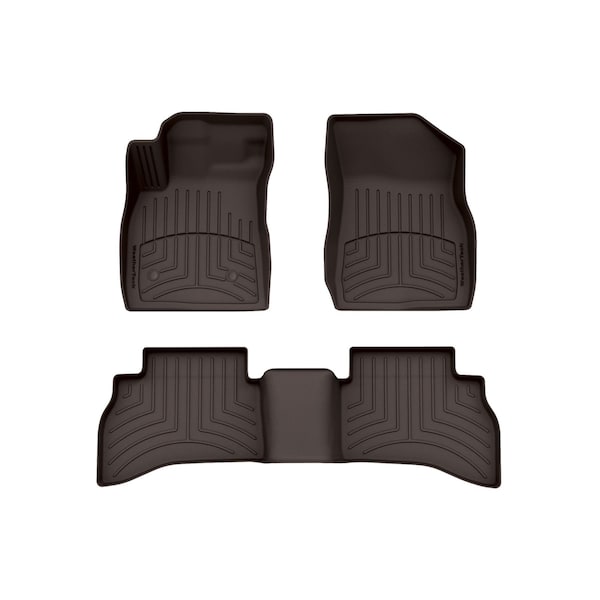 Weathertech Cocoa, Front and Rear FloorLiner HP 471617-1-3IM - main