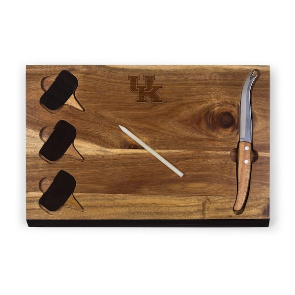 Picnic Time Family Of Brands NCAA Kentucky Wildcats Delio Cheese Board and Knife Set - Charcuterie Board Set 833-00-512-263-0 - main