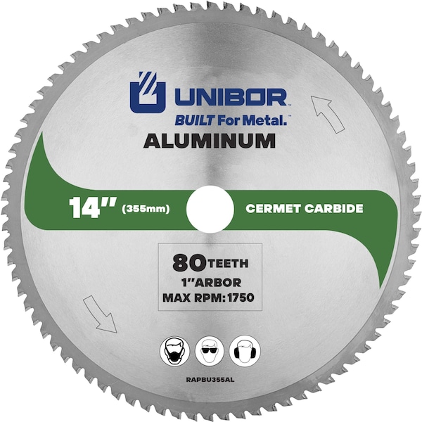 Unibor 14" Cermet Aluminium Blade RAPBU355AL - main