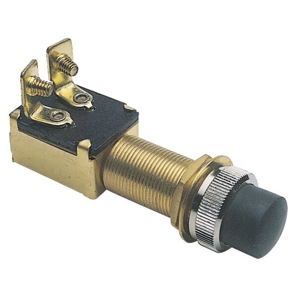 Calterm Starter Switch, 15 A, 12 VDC, SPST, Screw Terminal, Brass Housing Material, Black/Brown 45110 - main