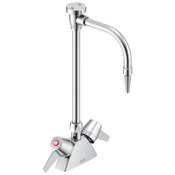 Delta Commercial W67 Series Mixing Faucet Two Handle Deck-Mount Laboratory Mixing Faucet In Chrome W6700-10-C - main