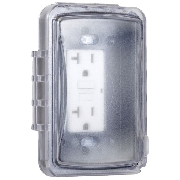Hubbell 1 Gang -Gang Multi-directional Electrical Box Cover, , Polycarbonate MM110C - main