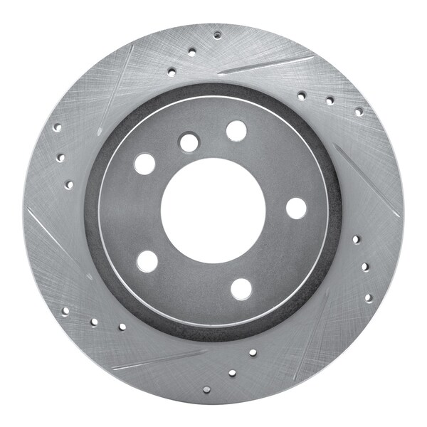 Dynamic Friction Co DFC Brake Rotor - Drilled and Slotted - Silver 631-31061L - main