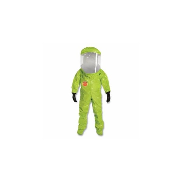 Dupont Tychem TK Encapsulated Level A Suit Rear Entry, Lime Yellow, 2X-Large 251-TK555T-2X - main