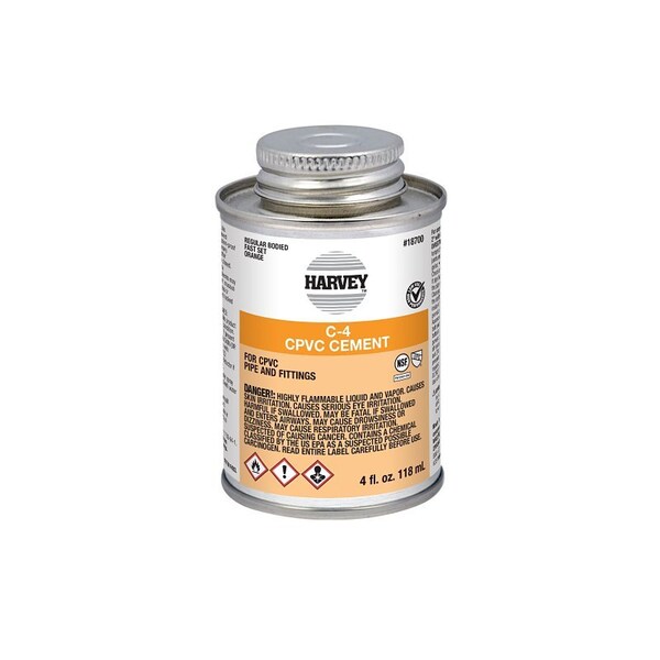 Wm H Harvey Co 24 CEMENT 1/4PT CPVC 018700 - main