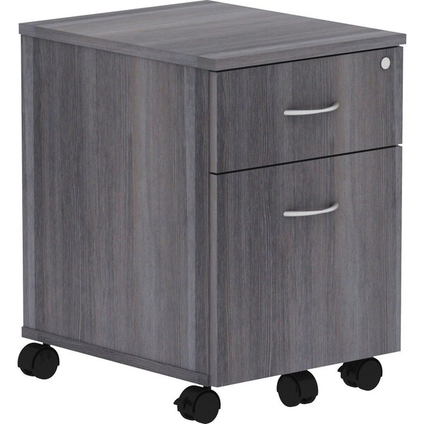 Lorell Relevance Series 2-Drawer Vertical File Cabinet, 15.8" x 19.9" x 22.9", Weathered Charcoal LLR16217 - main