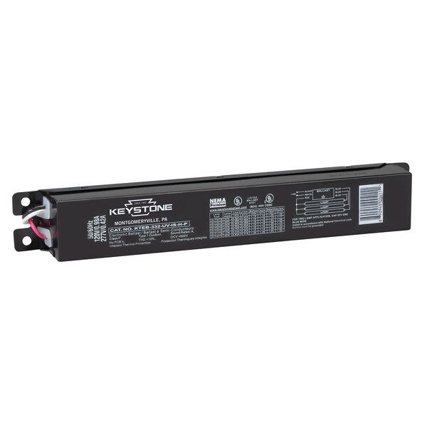 Keystone 3 x F32T8, 1.18BF, 120-277V, NEMA Premium, Electronic KTEB-332-UV-IS-H-P-CP - main
