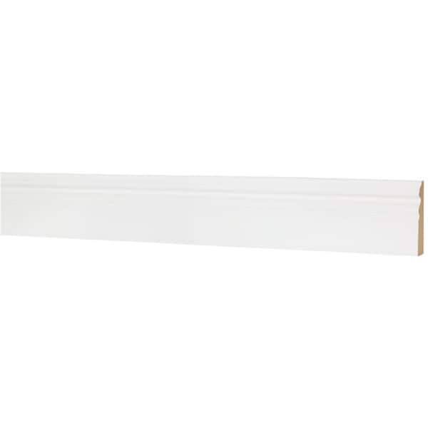 House Of Fara 5/8'' W.x4'' H.x8 ' L. Wht MDF Victorian Base Molding 8667 - main
