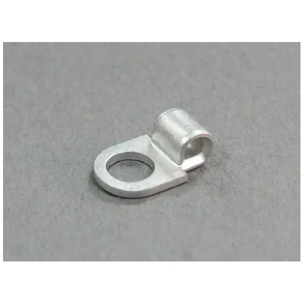Nichifu Non-Insulated Ring Terminals, Flag Ring, Stud #4, AWG 22-16 FT 1-3 - main