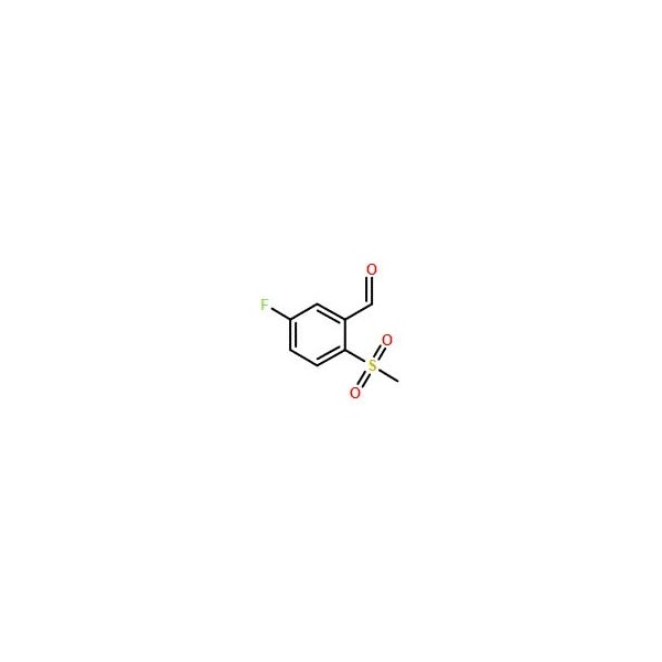 Ak Scientific 5-Fluoro-2-(methylsulfonyl)benzaldehyde (1g), CAS 849035-71-8 0581AF-1g - main