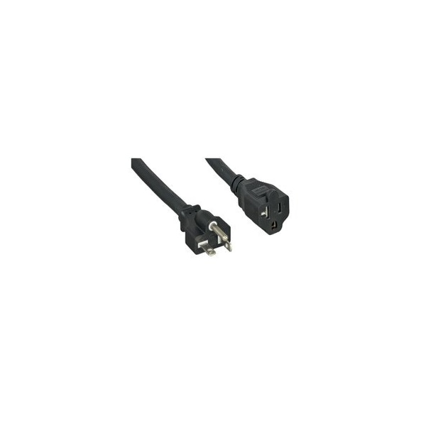 Cable Wholesale Black NEMA 5-20P TO NEMA 5-20R, 12/3, 20 Amp, UL Listed, SJT, 6 foot 10W3-02306 - main