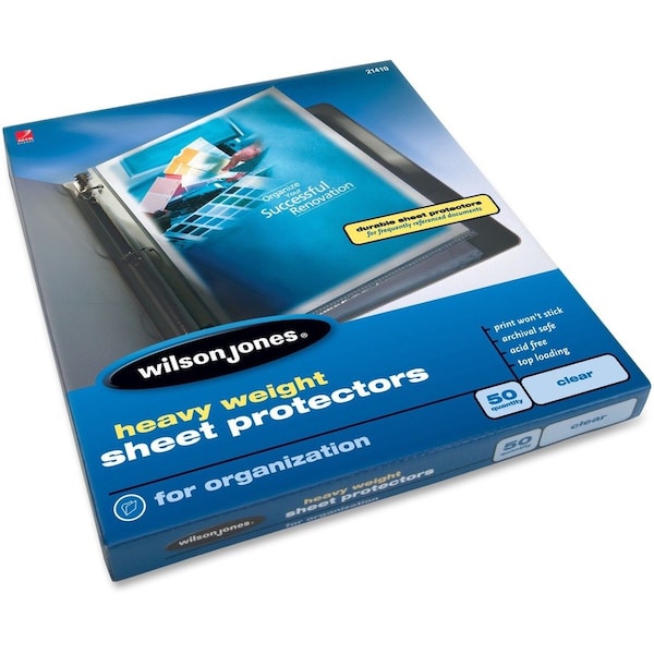 Wilson Jones Sheet Protector, Heavy Weight, PK50 W21410 - main