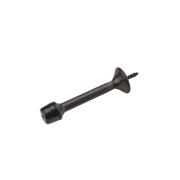National Hardware Door Stop, 3 in Projection, Die-Cast Zinc/Rubber, Oil-Rubbed Bronze, 2PK N327-031 - main