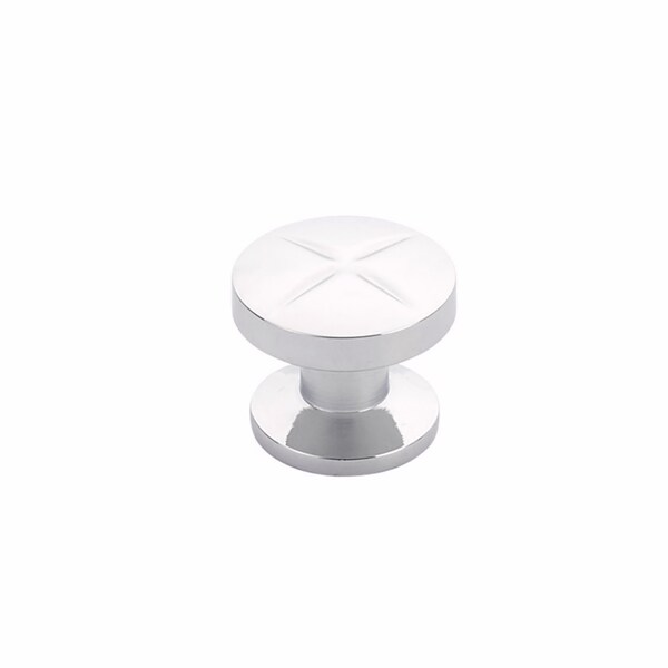 Schaub 1-3/8in Grooved Northport Round Cabinet Knob Polished Chrome Finish 210-26 - main