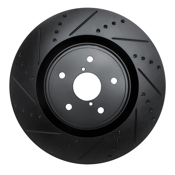 Dynamic Friction Co DFC Brake Rotor - Drilled and Slotted - Black 633-13041L - main