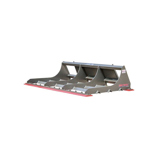 Greywolf Land Plane Attachment for Skid Steer Loaders, Gray/Red Powder Coat 1073 - main