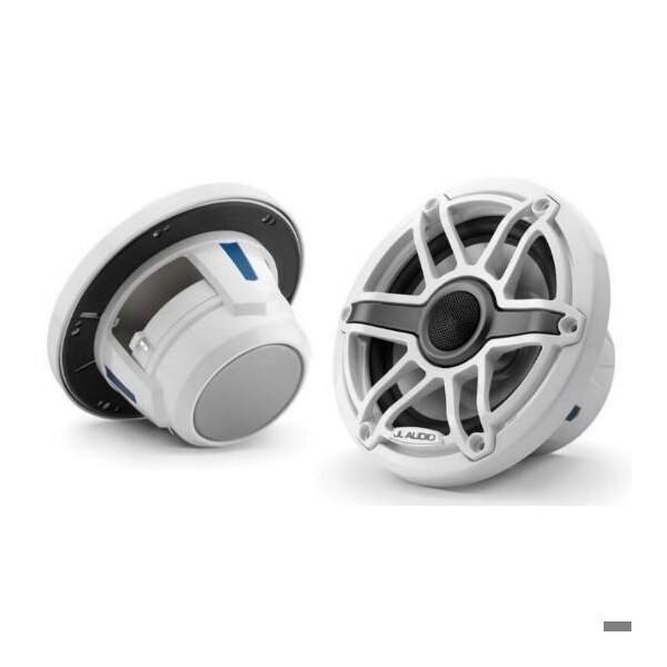 Jl Audio 6.5in Marine Speakers, Sport Grille, Gloss White Trim, Gloss White Grille, 93713, 010-03090-00, 2PK 93713/010-03090-00 - main