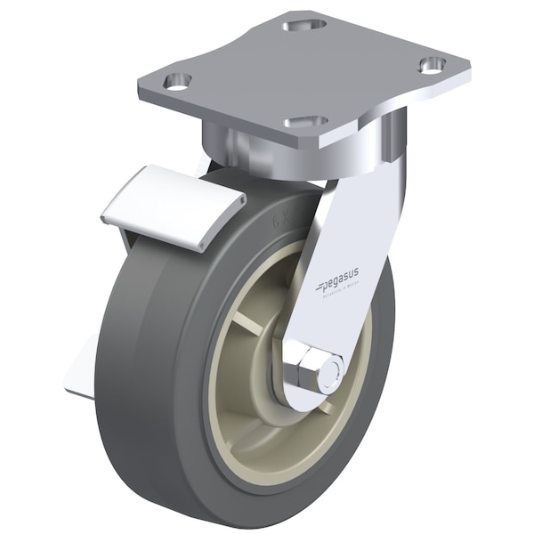 Pegasus Top Plate Swivel Caster, 4x4-1/2 in P25S-PRP080R-14-WB - main