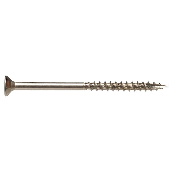 Hillman Power Pro No.8x1-1/4'' Bronze Ceramic Flat Head Star Exterior Wood Screw, 6000 Ct. 1/4 Keg 967772V4 - main