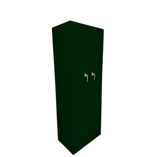 Steel Cabinets Usa Utility Storage Cabinet, 66 in H, 24 in W, 15 in D, Hunter Green, 4 Shelves FS-246-H GRN - main
