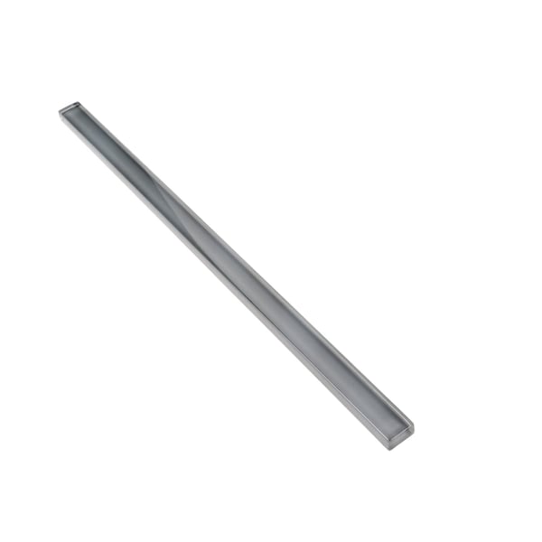 Apollo Tile Dark Gray 0.6 in x 12 in Glass Glossy Pencil Liner Tile Trim 0.5 sqft/case, 10PK T88097-15A - main