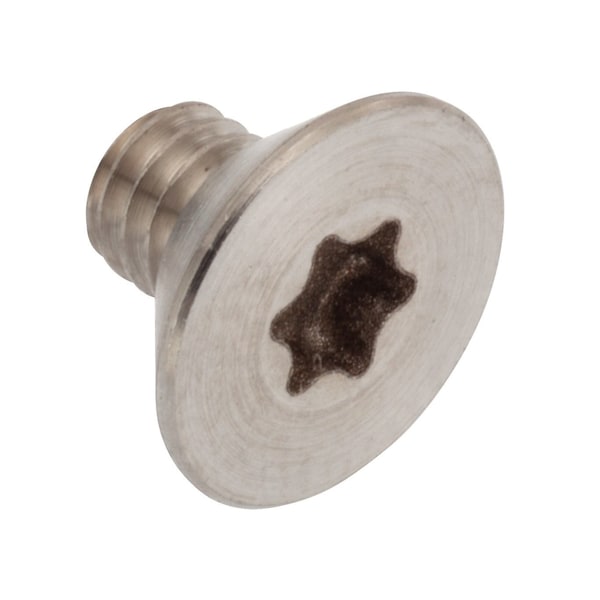 Zoro Select M4-0.70 Socket Head Cap Screw, Flat, Plain Stainless Steel, 6 mm Length ZFT286M4X6 - main