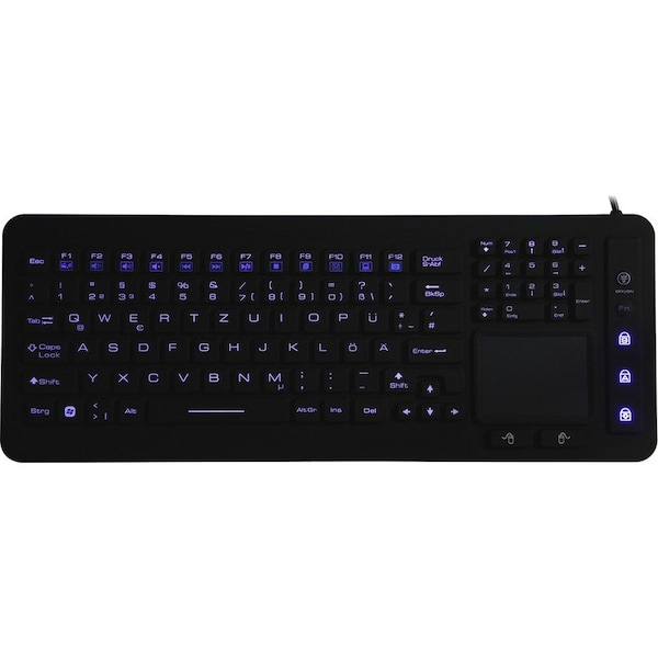 Ergoguys DSI WATERPROOF IP68 FULL SIZE LED BACKLIT KEYBOARD WITH TOUCHPAD KB-JH-IKB98BL - main
