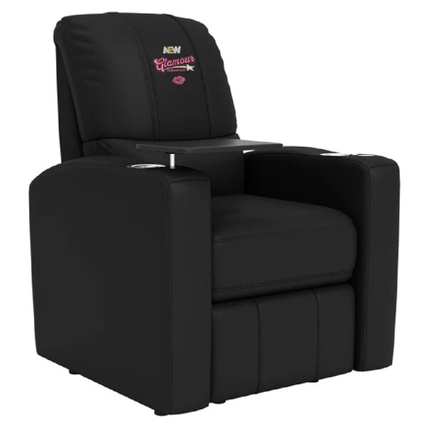 Dreamseat Stealth Power Plus Recliner with AEW Mariah May Glamour Logo XZ520823901CDSMHTUSBBLK-PSAEW0013 - main