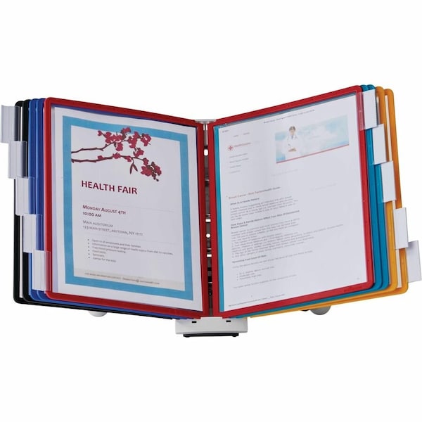 Sherpa Desk Ref Sys, 10 Panels, Assorted Colors 554200 - main