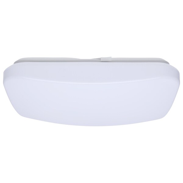 Nuvo 14in. LED Cloud Fixture with Sensor 17W 27K/30K/35K/40K/50K CCT Selectable Square Shape White 120V 62/1857 - main