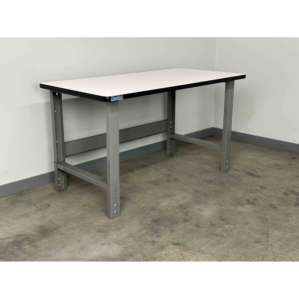 Stackbin Bolted Workbenches, 60"W, Adj. H, 3500lb P6030-T-3505-GN - main