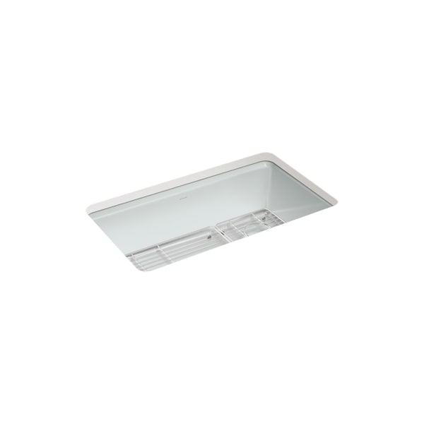 Kohler Riverby 33 undermount single-bowl kitchen sink Ice Grey 5871-5UA1-95 - main