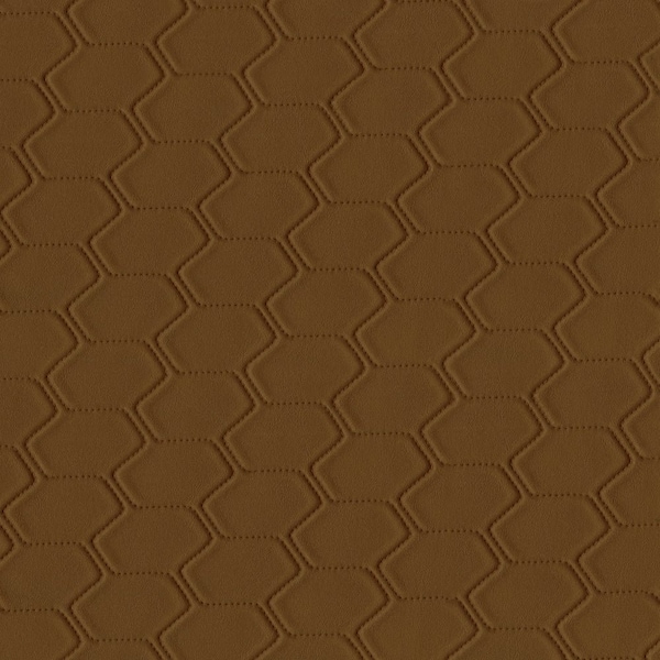 Seamtec Premium Patterned Vinyl, Faux Quilted Pattern, Home Dcor, Marine, Medium Brown Cut SEAMGDGEOQ4006FABCU - main