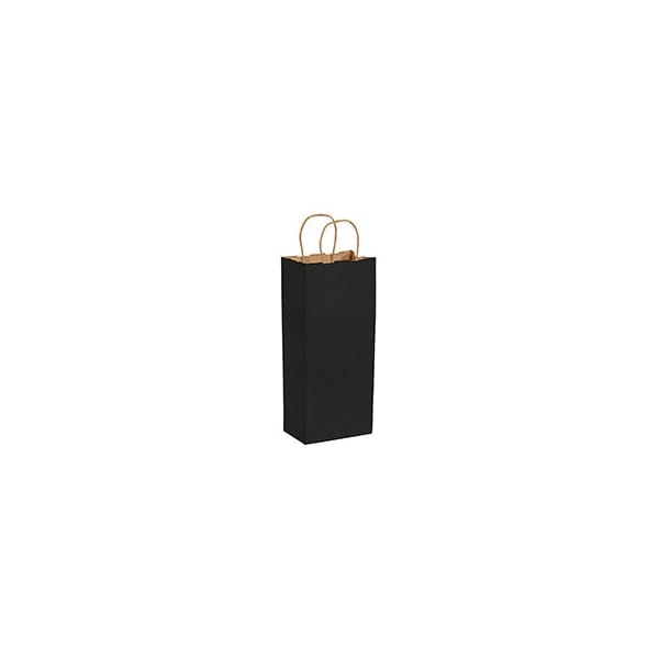 Bubblefast 250-5 1/2 x 3 1/4 x 13'' Black Tinted Shopping Bags, 250PK BFBGS115BL - main