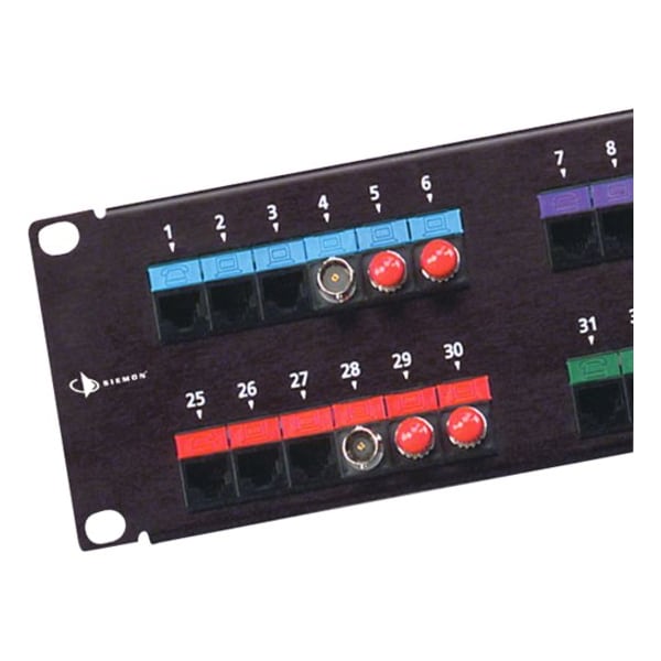 Siemon 48-PORT PANEL UNLOADED ACCEPTS, MAX MODS INC LABELS TIES CBL MX-PNL-48 - main