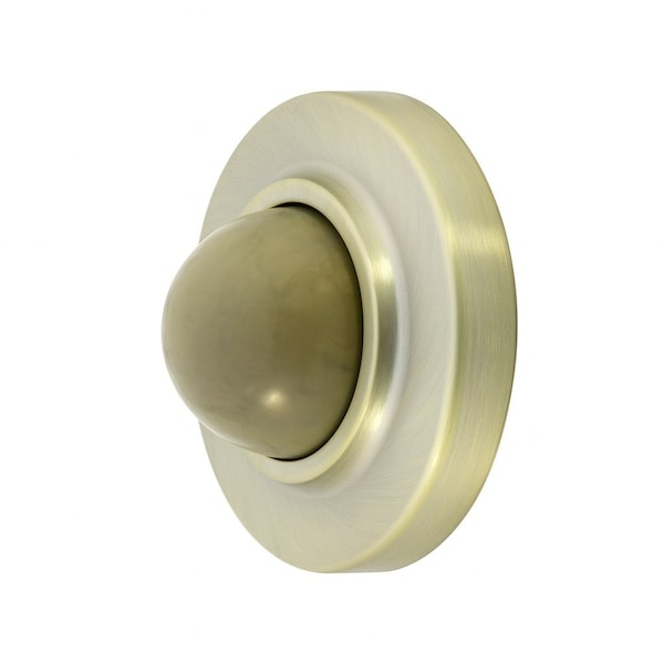 Global Door Controls Bright Brass Convex Wall Mounted Door Stop GH-DS406-US3 - main