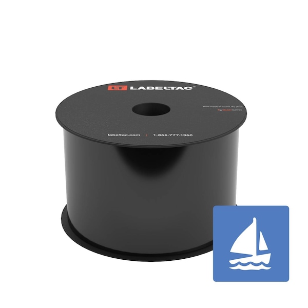 Labeltac Marine Supply 3in x 150ft LT4/Pro X, Black LT303MN - main
