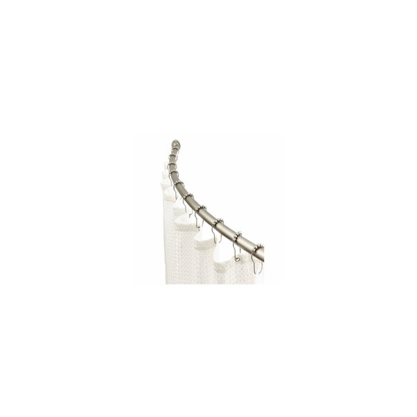 Moda At Home Enterprises Ltd Curved Shower Curtain Tension Rod, Chrome, 42 to 72 In. 305255 - main