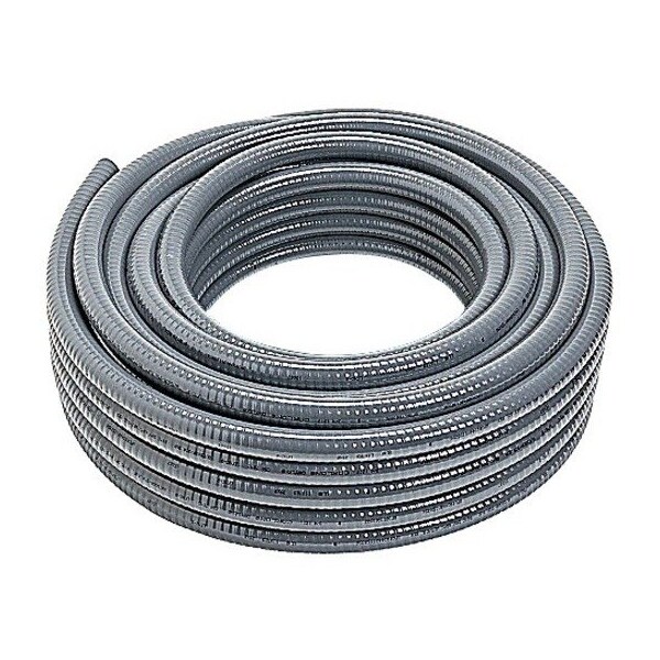 Carlon Liquid-Tight Flex Plastic Conduit, 1 in Trade Size, 100 ft, PVC, Gray 15008-100 - main