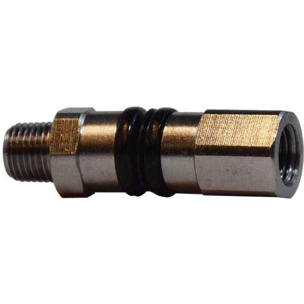 Midland Industries 360 deg Turning Straight Swivel Adapter, 1/4 in MPT x 1/4 in FPT, Brass 320061 - main