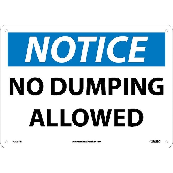 Nmc Notice No Dumping Allowed Sign, N305RB N305RB - main