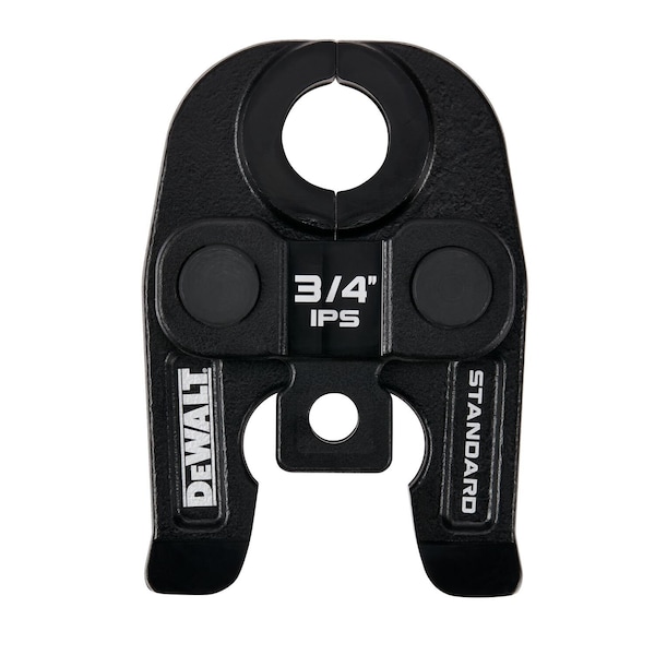 Dewalt Standard IPS Press Jaw For 3/4 in Carbon Steel/Black Iron Pipe, Black Galvanized DCE202034 - main