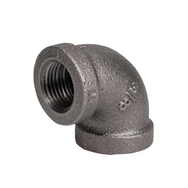 Stz Industries 3/8 in. FIP each X 3/8 in. D FIP Black Malleable Iron 90 Degree Elbow 310E90-38 - main