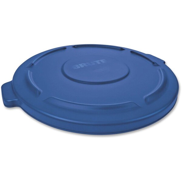 Rubbermaid Commercial Brute Trash Can Lid, Round, 20 gal Capacity, Resin, Blue 1779731 - main