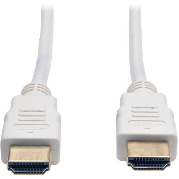 Tripp Lite 3FT HIGH SPEED HDMI CABLE DIGITAL VIDEO WITH AUDIO 4K X 2K M/M WHITE 3FT P568-003-WH - main
