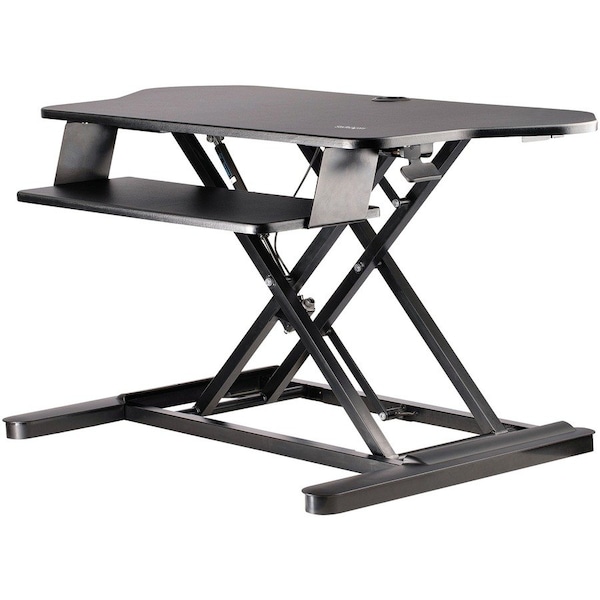 Startech.Com CORNER SIT STAND DESK CONVERTER KEYBOARD TRAY HEIGHT ADJUSTABLE ARMSTSCORNR - main