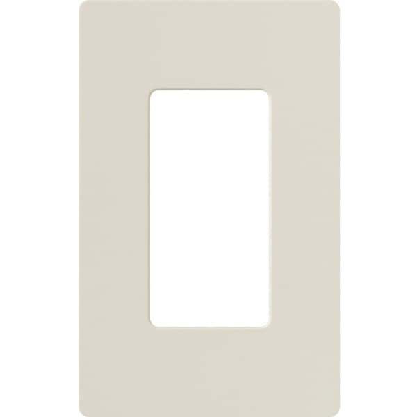 Lutron Designer Wall Plates, Number of Gangs: 1 Gloss Finish, Light Almond CW-1-LA - main