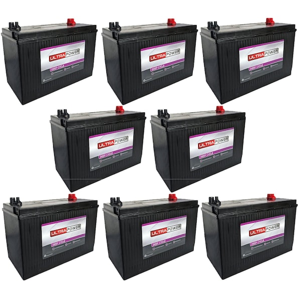 Ultrapower 12V 1060 CCA Maintenance-Free Deep Cycle Battery Group 31M, 8PK EV31 - main